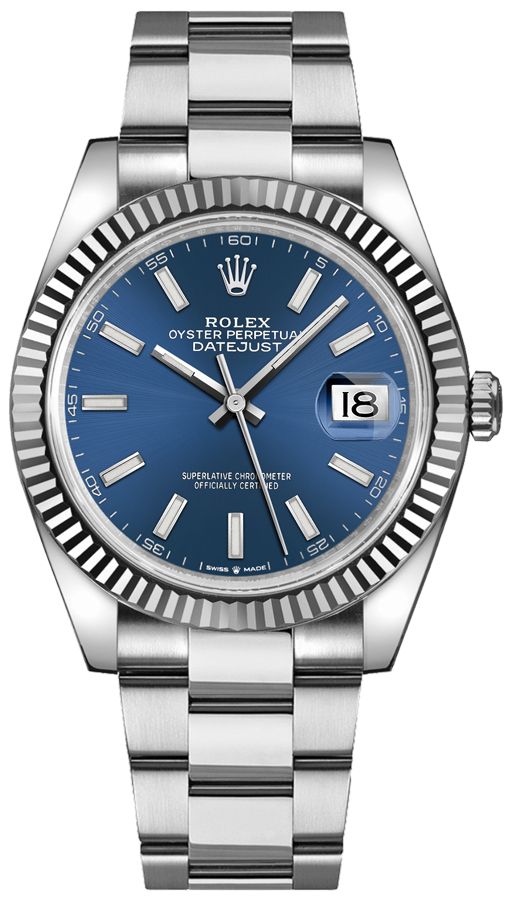 rolex datejust blue watches