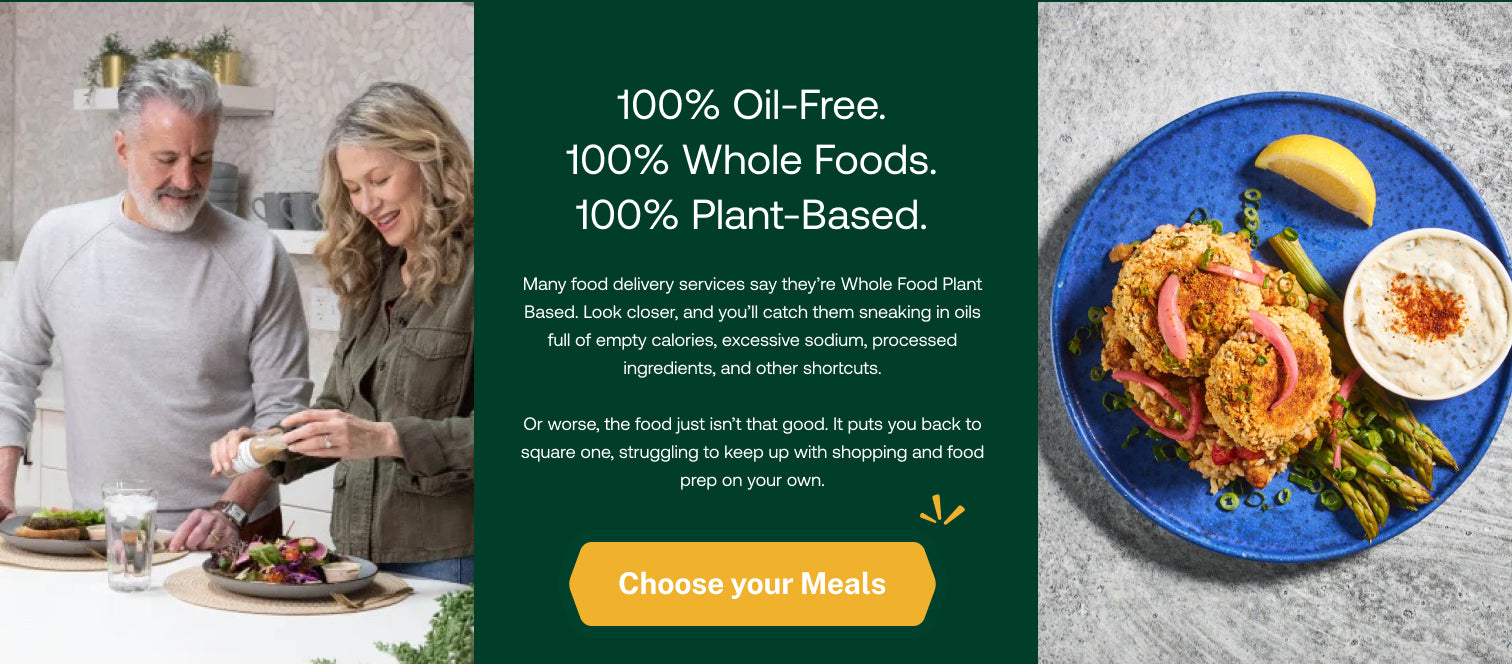 Oil free meal delivery services