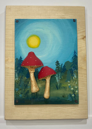 Gourd Mushroom Art piece 1 - Greenleaf Gourds & Greenhouse