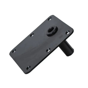 7" x 7" Offset PosiPin Deck Plate - Ecoat with Nylon Bushing - 382110-MSECOS - Marine Fiberglass Direct