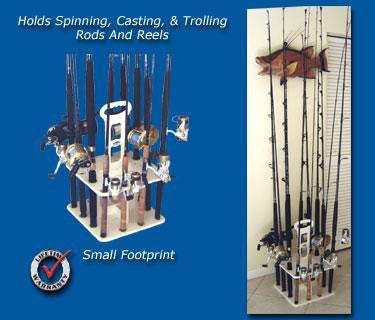 FISHING ROD AND REEL HOLDER- EASY VERTICAL CARRIER 