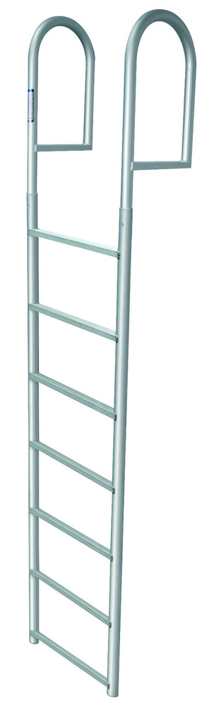 7 Step Stationary Dock Ladder Anodized Aluminum Marine Fiberglass