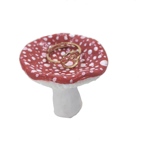 [Forestial Friends] Red Flat Top Mushroom Ring Holder