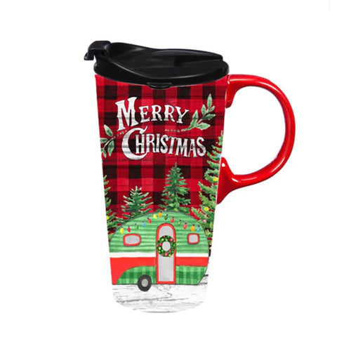 [Evergreen] Merry Christmas Campter Travel Mug with Gift Box | Found Boutique