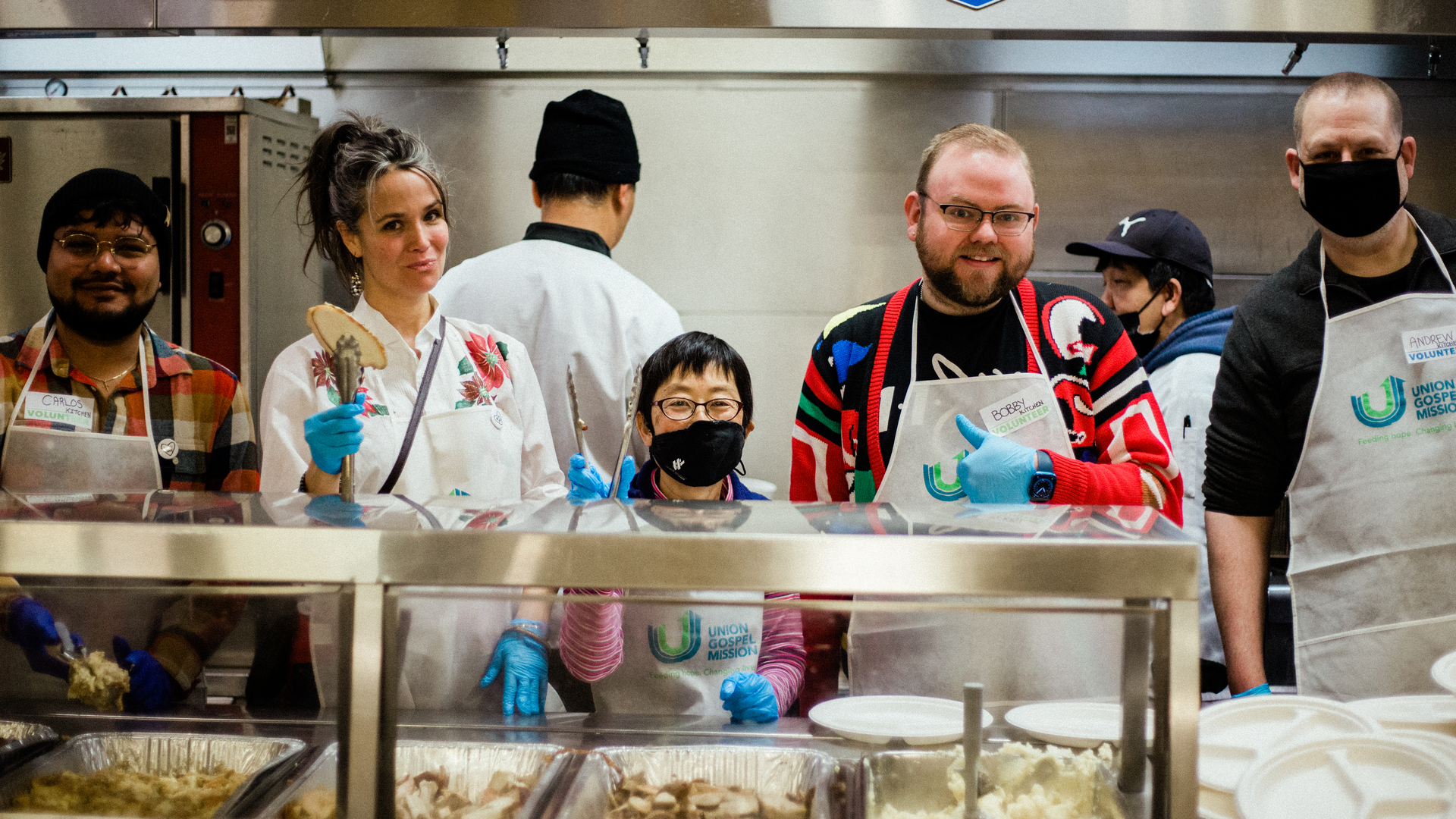 Volunteers at Union Gospel Mission