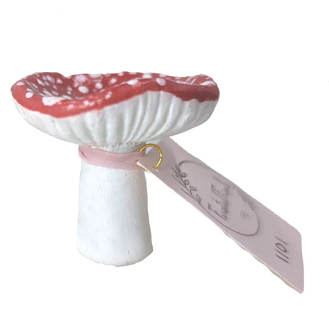 [Forestial Friends] Red Flat Top Mushroom Ring Holder | Found Boutique