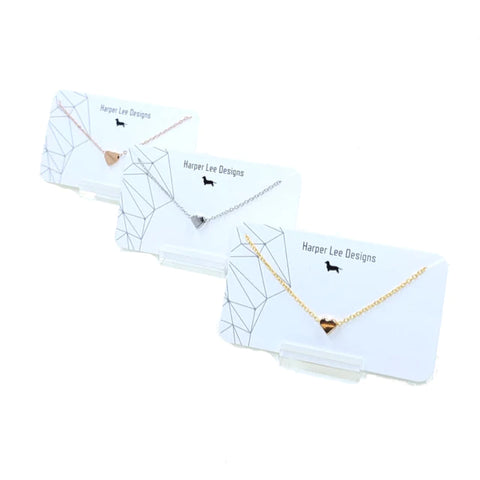 [Harper-Lee Designs] Mini Silver Heart Necklace | Found Boutique