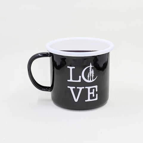 [Ravens Edge Design] Love Enamel Mug | Found Boutique