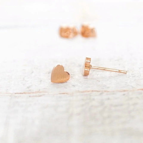 [Fawn Jewelry] Heart Stainless Steel Earrings | Found Boutique