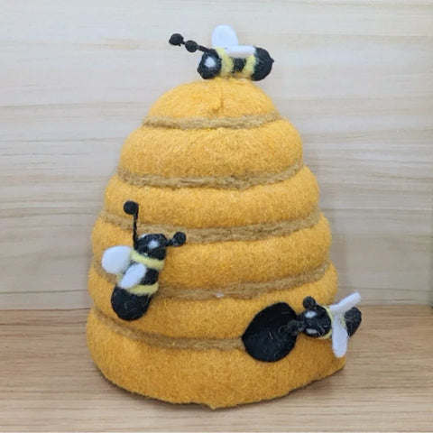 [Abbott] Felted Decorative Beehive