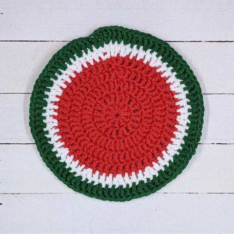 [White Rock Handmade] Watermelon Crochet Cloth
