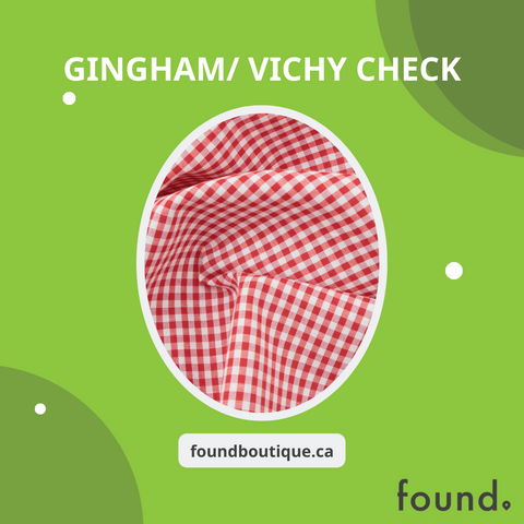 Gingham pattern graphic created by Found Boutique