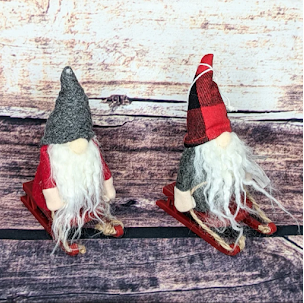 Sledding Gnome Ornament | Found Boutique