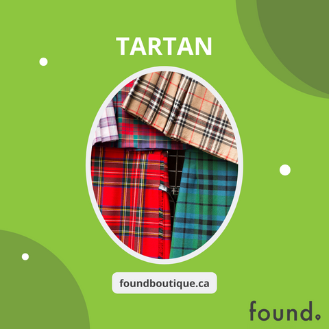 Tartan graphic created by Found Boutique