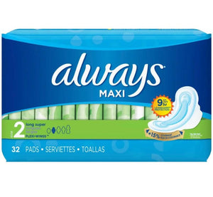 Always Maxi Size 1 Regular Pads without Wings