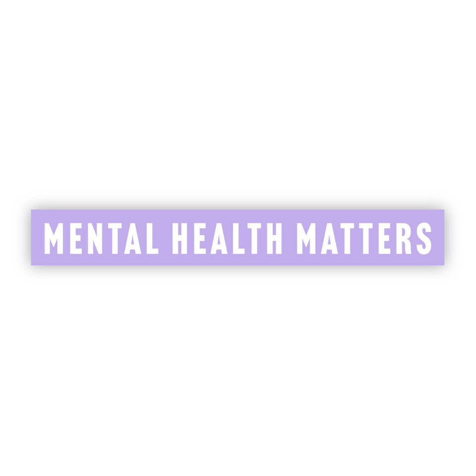 Mental Health Matters Purple Sticker