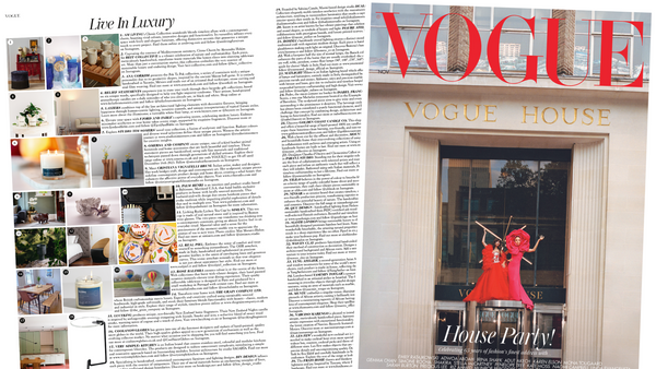 LucyKing New Zealand Nights Candle in British Vogue feature