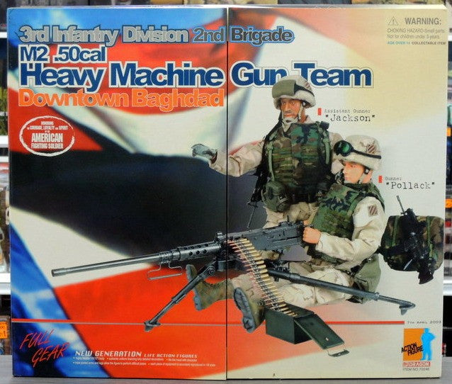 Dragon 12" 1/6 US Army 3rd Infantry Division Heavy Machine Gun Team Downtown Baghdad Jackson Pollack Action Figure