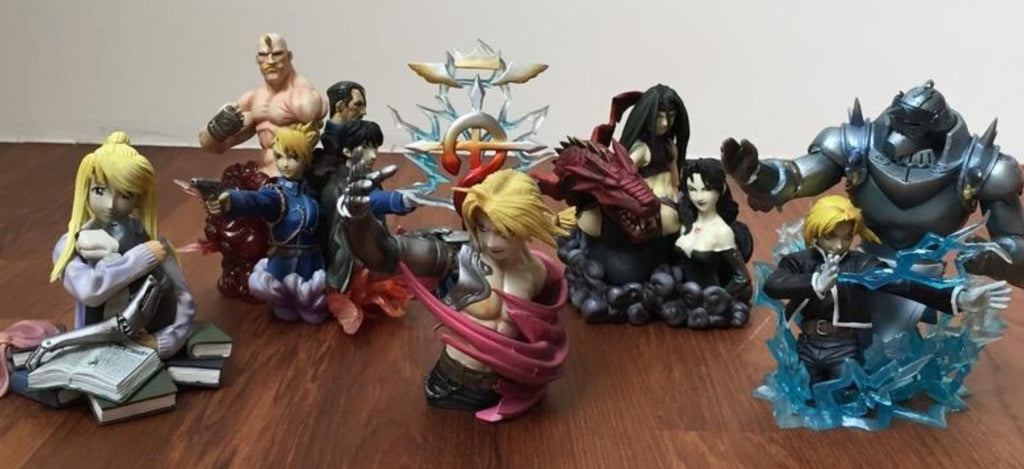 Organic Fullmetal Alchemist Characters Dx 7 Figure Set Used Lavits Figure