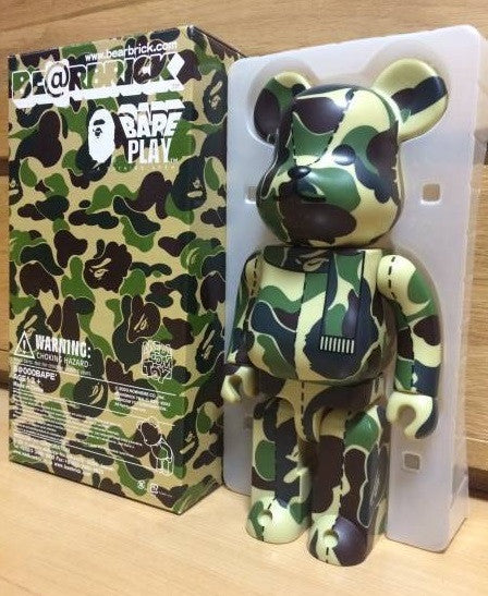 Medicom Toy 2008 Be@rbrick 400% A Bathing Ape Bape Play Brown Ver 11