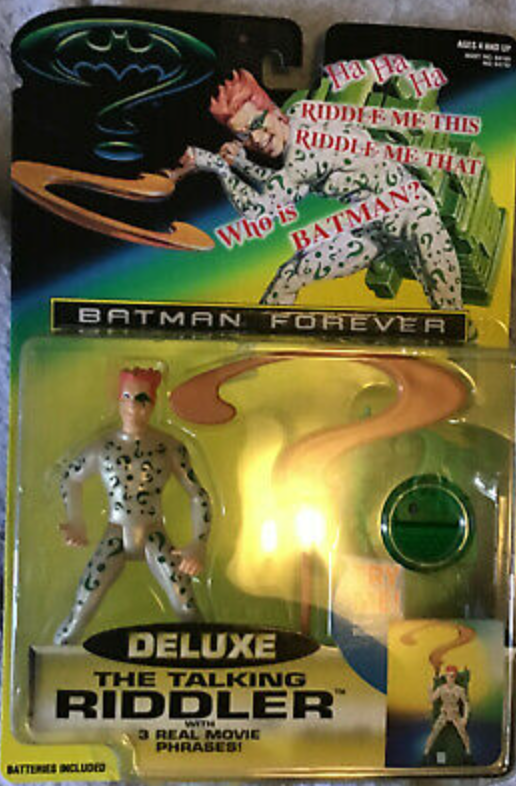 Kenner 1995 Batman Forever Deluxe The Talking Riddler Action Figure –  Lavits Figure
