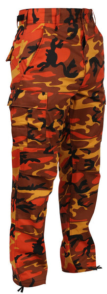 cargo pants camo orange