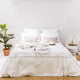 Silver 2 Row Cord Duvet Cover from Beaumont & Brown