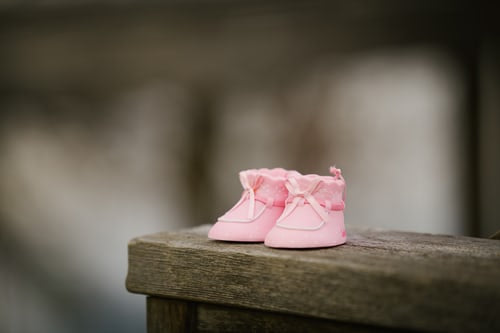 Newborn Baby Shoes in Pink
