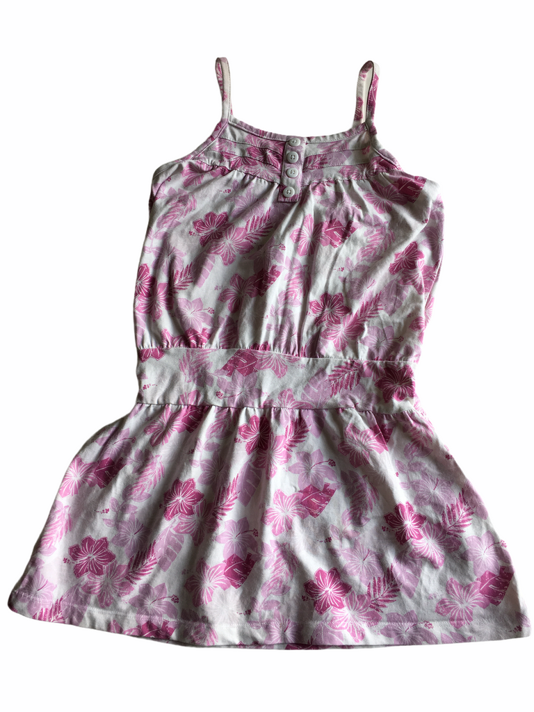 Tu Girls Pink and White Floral Strap Summer Dress - Girls 4yrs – Growth ...