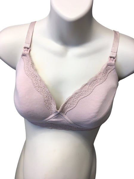 George Maternity Pink Lace Nursing Bra - Size 36B