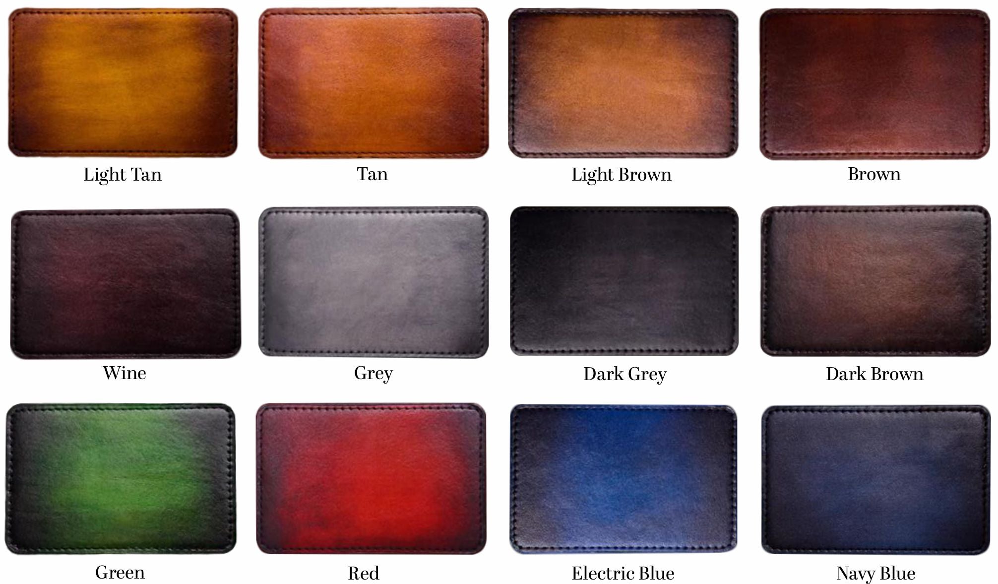 leather color chart