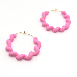 'WIGGLE HOOPS' - Candy Pink