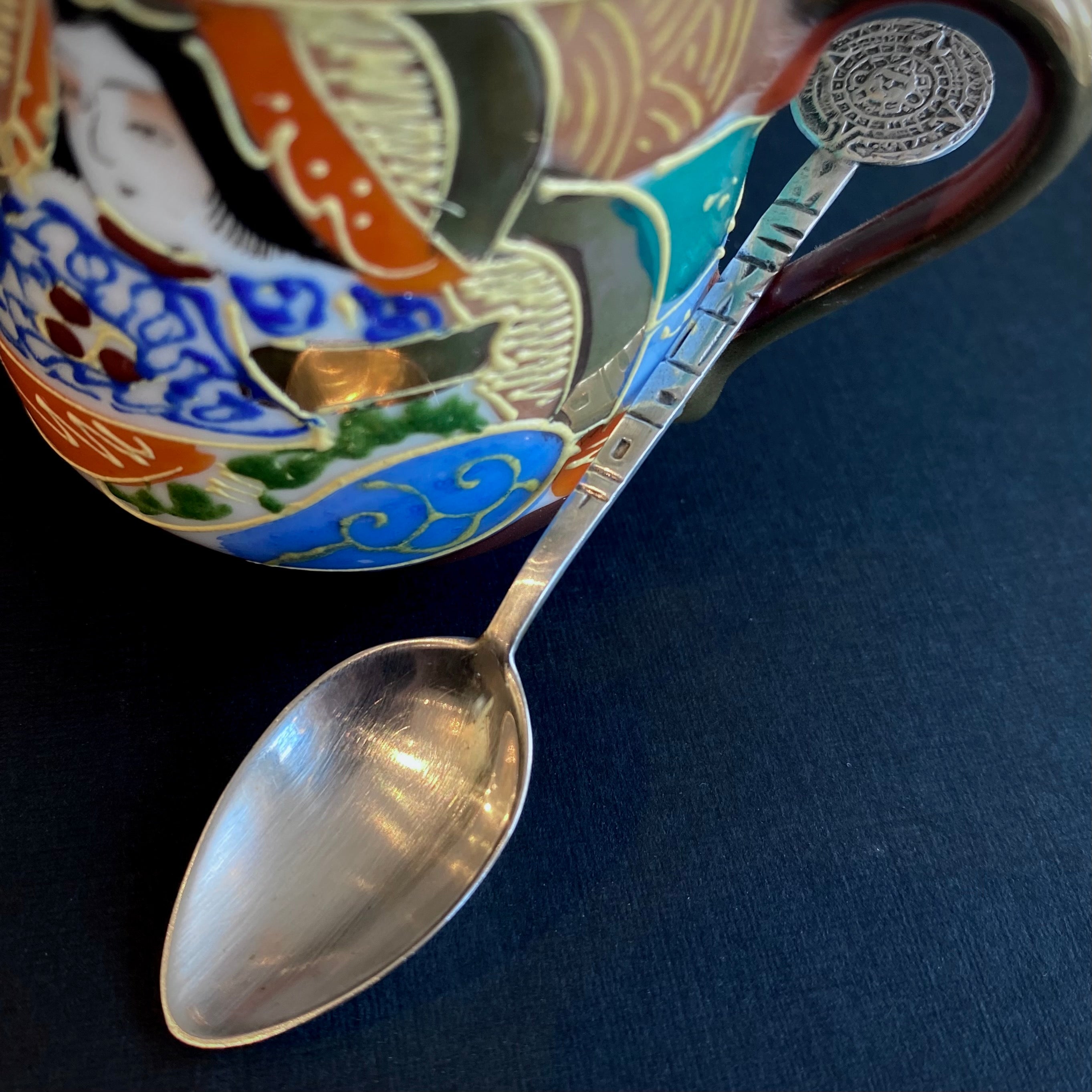 Vintage Mexican Silver Baby Spoon