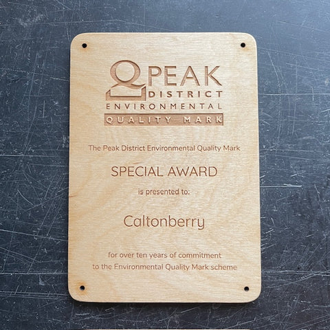 Caltonberry PDEQM award ribbon