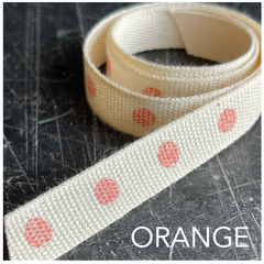 orange personalised ribbon