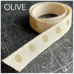 Olive personalised ribbon