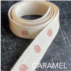 personalised caramel print personalised ribbon