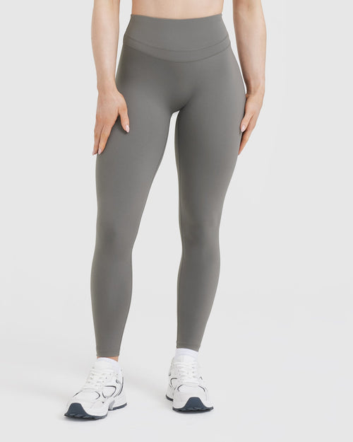 Bronze/Orange/White on Grey Leggings