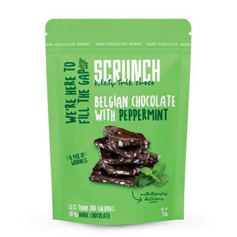 Scrunch Belgian Dark Chocolate Peppermint