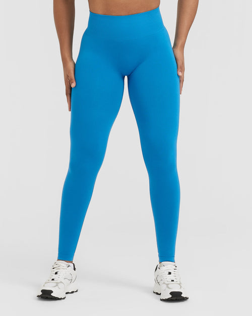 High Waisted Plus Size Blue Tights & Leggings.