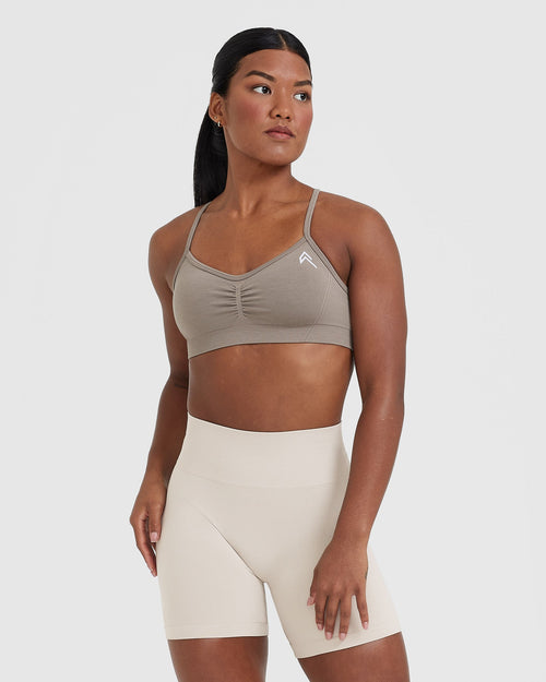 Dynamic One Shoulder Sports Bra - Melon – Rare Collective Official