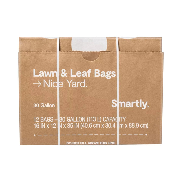 Smartly Lawn & Leaf Garden Refuse Bags 12ct - SafeSavings