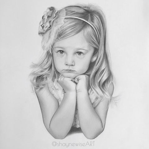 Child/Baby Portrait Drawings - Shayne Wise Portrait Artist #1