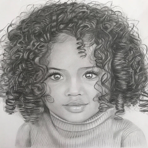 Child/Baby Portrait Drawings - Shayne Wise Portrait Artist #2