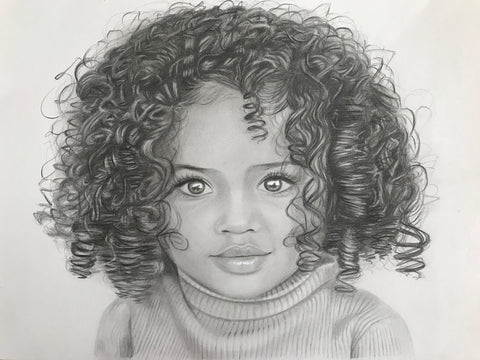 Child / Baby Portrait Drawing | Shayne Wise Art #1