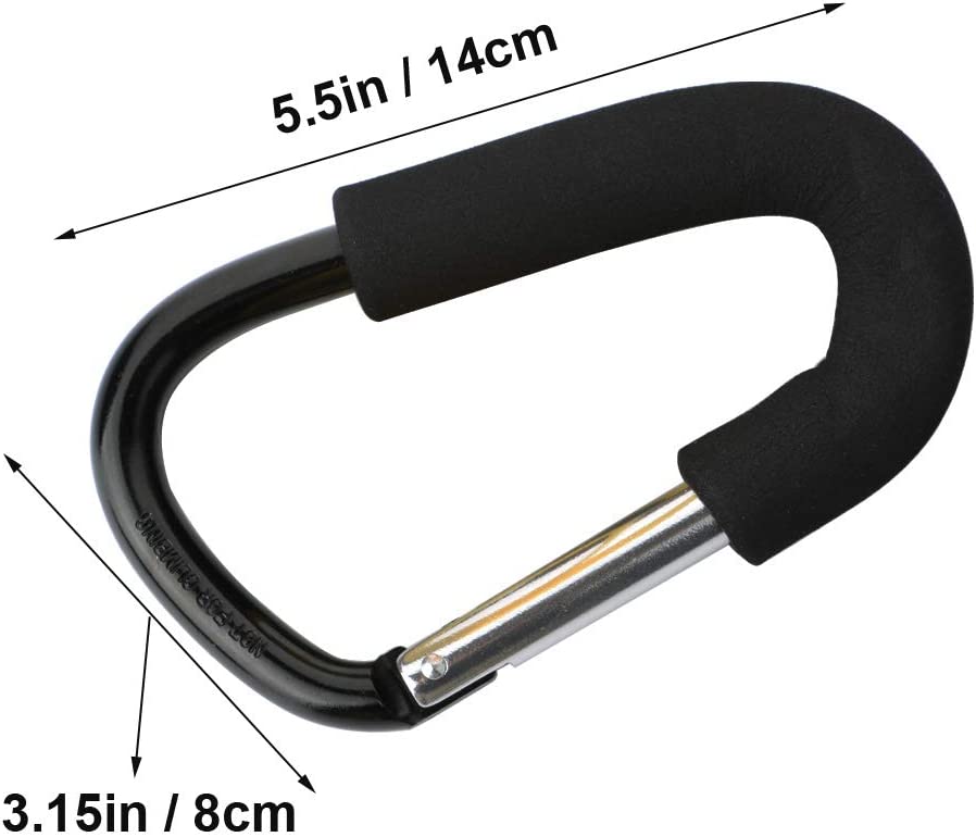 Buggy Clips Stroller Hooks for Hanging Bags and Shopping Bags – ZUGATI