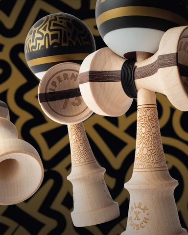 Kendama Sweets Alex Ruisch LEGEND MOD V2 BLACK/GOLD - BOOST Bilboquet Kendama France Sweet Freestyle Pro Riding Zone