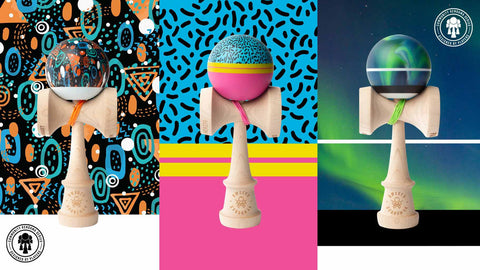 Sweets Kendamas France Kendama V26 Custom Northern light Textile space Fresh 90s bilboquet FR