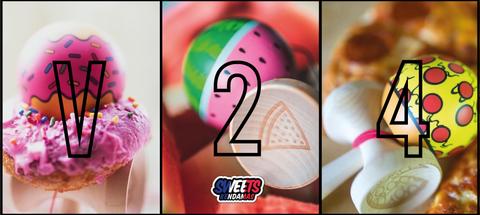 Sweets Kendamas France Sweets Paint lab custom V24 summer Donuts , Pizza , Watermelon pastèque 