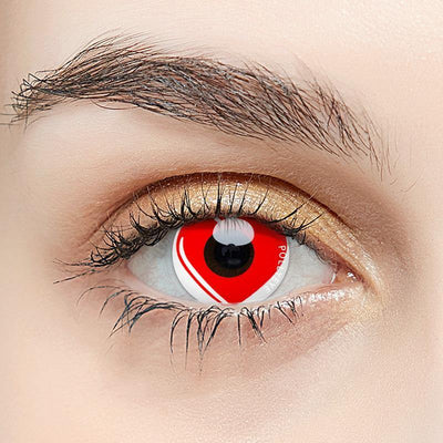 red contact lenses